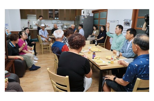 정장선 평택시장, 폭염 속 대형 공사장·무더위쉼터 현장…